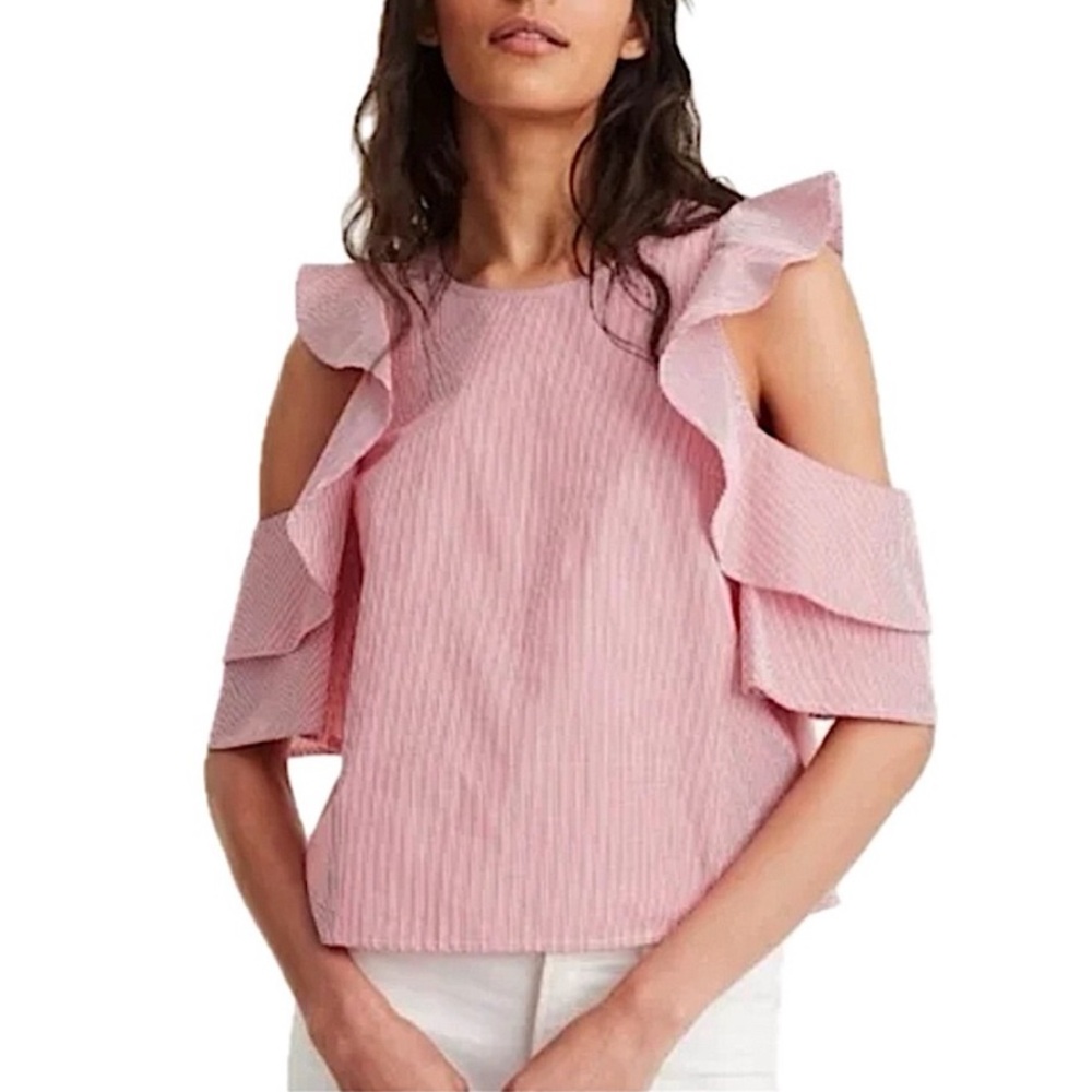 Club Monaco Hamisi Ruffle Blouse